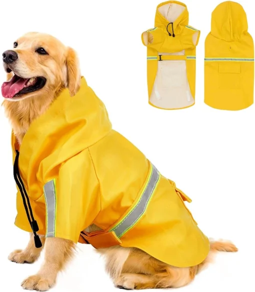 Regenjas Hond Maat XXL Hondenjas Jas Honden Puppy Hondenkleding - Geel - Dutchwide -Dierenwinkel 1051x1200 1