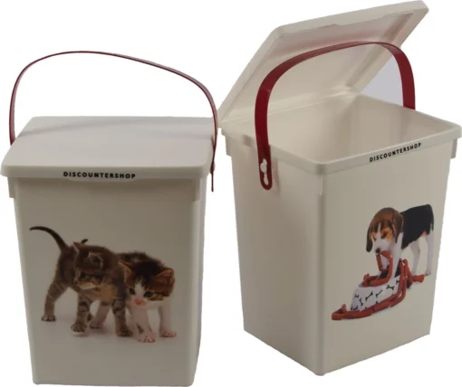 2 Stuks Voedselcontainer Kattenbak En Hondenbak-4liter - Kattencontainer - Katten- Honden -Dierenvoederbox -Dierenwinkel 1200x1007 1