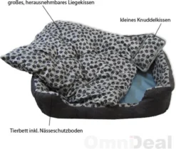 Eyepower Hondenbed 82x70x20 Cm Hondenkussen Wasbaar Dierenkussen Dierlijk Bed Kattenbed Kattenbed... -Dierenwinkel 1200x1020