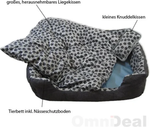 Eyepower Hondenbed 82x70x20 Cm Hondenkussen Wasbaar Dierenkussen Dierlijk Bed Kattenbed Kattenbed... -Dierenwinkel