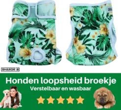 Loopsheidbroekje Hond - Bloemenprint - Maat XXL - Voor Grote Teefjes - Herbruikbaar - Hondenbroekje - Hondenluier - Loopsheid - Ongesteldheid - Voorkomt Ongewenste Zwangerschappen Bij Teefjes - Milieuvriendelijk - Verantwoord - Perfecte Pasvorm -Dierenwinkel 1200x1093 3