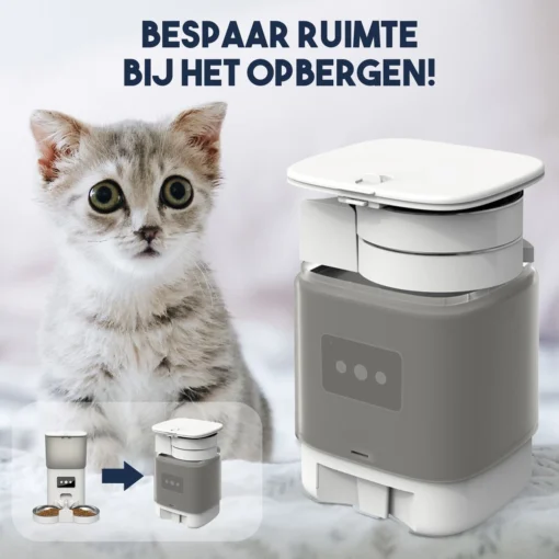 Pawsy® AR2 - Automatische Voerbak - Dubbele Voerbak - Automatische Voederbak Kat & Hond - WiFi Voerautomaat -Dierenwinkel 1200x1200 27