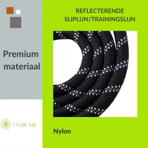 1FORME Hondenriem 15-25kg - Sliplijn Hond REFLECTEREND 2m, 1cm Ø - Jachtlijn 2 Ergonomische Handvaten - Dubbel Stop -Dierenwinkel 1200x1200 59