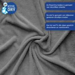 Royal Dry Badjas Voor Huisdieren – Absorberende Hondenbadjas – Extreem Duurzaam En Super Zacht – Ruglengte 40 Cm – Microfiber Chenille – Geschikt Voor Honden En Puppy’s – Maat S -Dierenwinkel 1200x1200 888