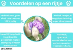 Loopsheidbroekje Hond - Bloemenprint - Maat XXL - Voor Grote Teefjes - Herbruikbaar - Hondenbroekje - Hondenluier - Loopsheid - Ongesteldheid - Voorkomt Ongewenste Zwangerschappen Bij Teefjes - Milieuvriendelijk - Verantwoord - Perfecte Pasvorm -Dierenwinkel 1200x833 5