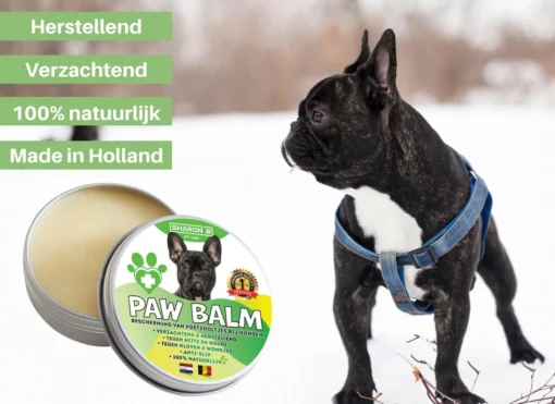 100% Natuurlijke Potenbalsem - Paw Balm - Voor Honden - Van 10-20 Kg - Beschermt Voetzooltjes - Tegen Kloven, Wondjes, Ontstekingen - Made In Holland -Dierenwinkel 1200x872 1