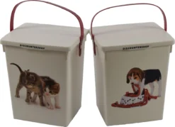 2 Stuks Voedselcontainer Kattenbak En Hondenbak-4liter - Kattencontainer - Katten- Honden -Dierenvoederbox -Dierenwinkel 1200x872