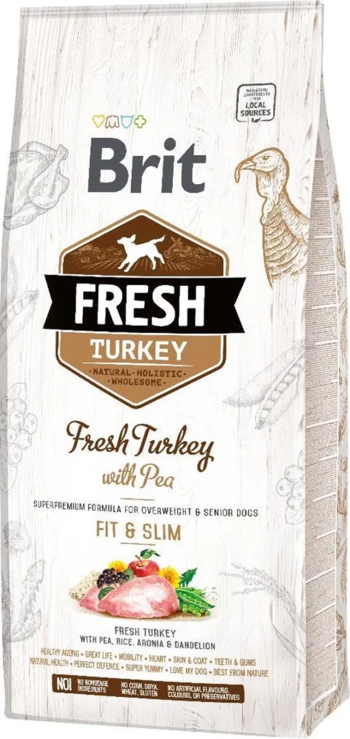 Brit Fresh Turkey & Pea Light Fit & Slim 12 Kg - Hond -Dierenwinkel