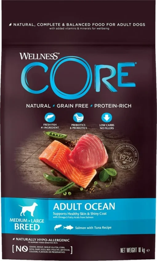 Wellness Core Grain Free Dog Ocean Zalm&Tonijn - Hondenvoer - 10 Kg -Dierenwinkel 723x1200 2