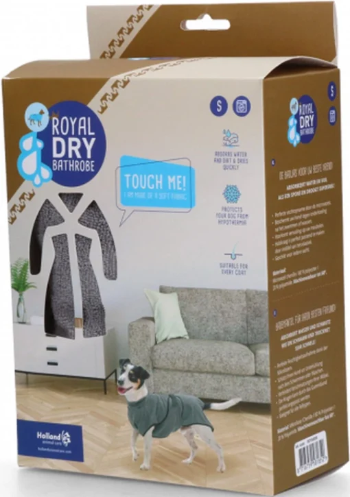 Royal Dry Badjas Voor Huisdieren – Absorberende Hondenbadjas – Extreem Duurzaam En Super Zacht – Ruglengte 40 Cm – Microfiber Chenille – Geschikt Voor Honden En Puppy’s – Maat S -Dierenwinkel 844x1200 3