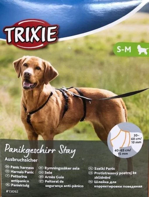 Trixie Stay Hondentuig Zwart Maat - S/M -Dierenwinkel